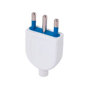Enchufe Macho Volante 2P + T 16 A 250 V Blanco
