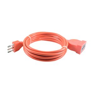Alargador Simple 2 P + T 10 A 3 m Naranjo