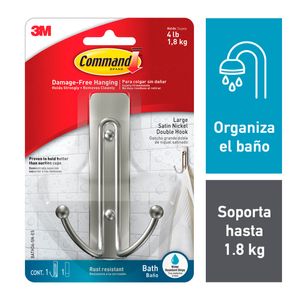Gancho Doble Para Baño Grande