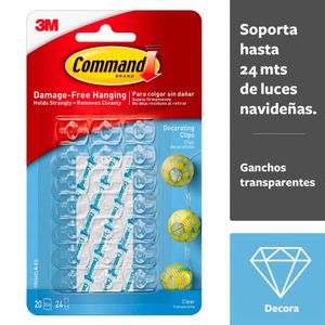 Gancho Adhesivo 20 un Transparente