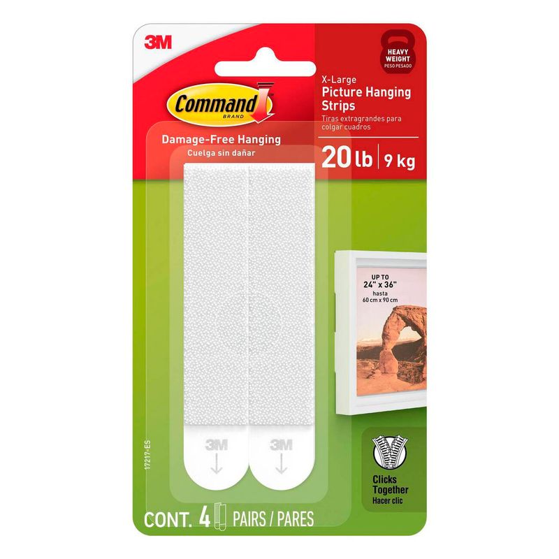 Sujeta-Cuadros-Tiras-Grandes-9-kg-Blanco-4-Pares-248379_2