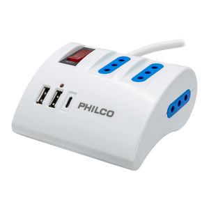 Extensión De Escritorio 3 Tomas 2 Usb 1,5 m Blanco