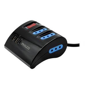 Extensión De Escritorio 3 Tomas 2 Usb 1,5 m Negro