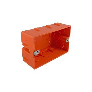 Caja De Distribución Embutida Universal 46 x 63 x 100 mm Naranja