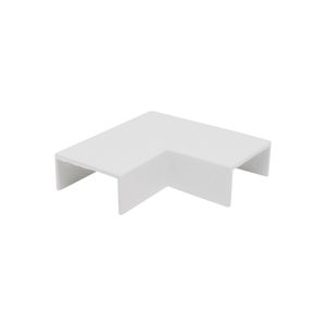 Curva 90° Pvc Para Canaleta 20 x 10 mm 2 un Blanca