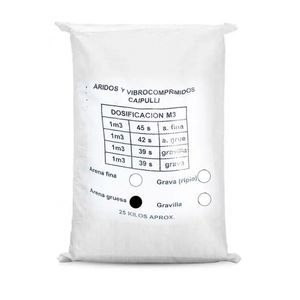 Arena Gruesa Saco 25 kg Abaroa