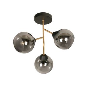 Lámpara De Techo Negra 3 Luces  E27 40 W