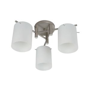 Lámpara De Techo Níquel Satinado 3 Luces E27 60 W