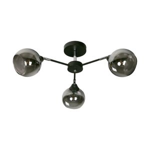 Lámpara De Techo Ahumada 3 Luces E27 40 W