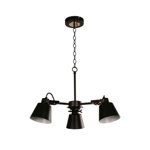 Lámpara Colgante Negra 3 Luces E27 40 W