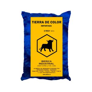 Tierra Color Azul Primera Caja 1 kg