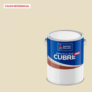 Esmalte Al Agua Cubre Más 1 GL Crema