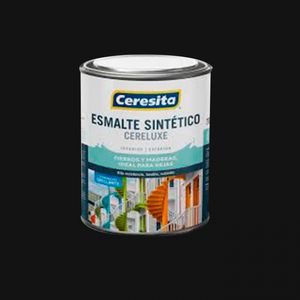 Esmalte Sintético Cereluxe 1/4 GL Negro Brillante