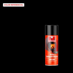 Pintura En Spray Alta Temperatura 485 ml Negro Mate