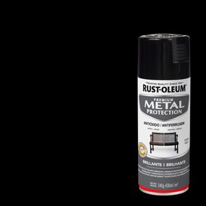Pintura En Spray Anticorrosivo Metal Protection 340 gr Negro Brillante