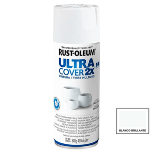 Pintura En Spray Ultra Cover 430 ml Blanco Brillante