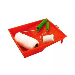 Kit para pintura Bandeja grande 29 cm + 2 rodillos termo fusión 18 cm y 7 cm