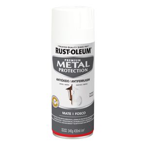 Pintura En Spray Anticorrosivo Metal Protection 340 gr Blanco Mate