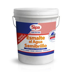 Esmalte Al Agua 4 GL Blanco Semibrillo