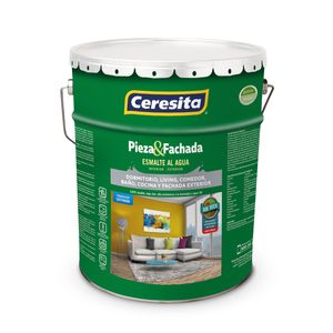 Esmalte Al Agua Pieza Y Fachada 4 GL Blanco