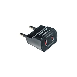 Adaptador Americano 2 P Negro