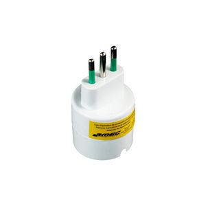 Adaptador Schuko 2 P + T 10 A Con Protección Blanco