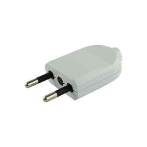 Enchufe Macho Volante 2 P 10 A Blanco