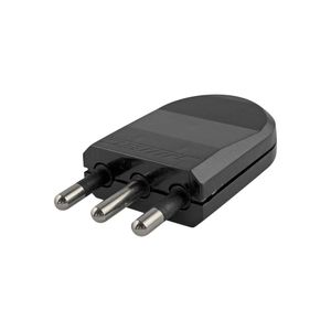 Enchufe Macho Volante 2 P + T 16 A Negro