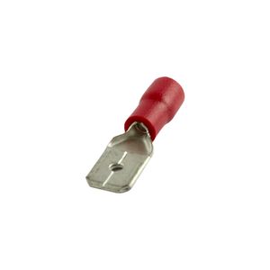 Terminal Tipo Paleta TE0165 6,4 mm 10 un Rojo