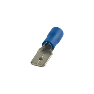 Terminal Macho Tipo Paleta 16-14 AWG 6,3 x 0,8 mm 10 un Azul