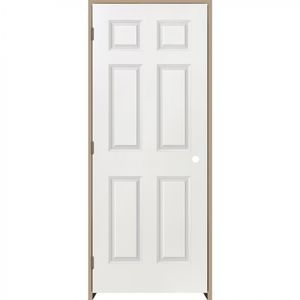 Kit Puerta Precolgada Sinfonía 70 x 200 cm Apertura Derecha HDF Prepintada Blanco