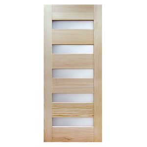 Puerta Exterior Millenium 70 x 200 cm Pino Radiata Clear