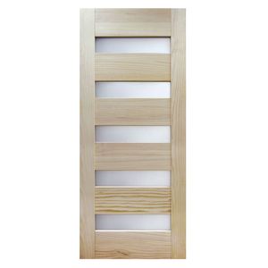 Puerta Exterior Millenium 75 x 200 cm Pino Radiata Clear