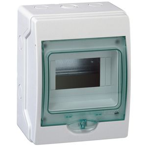 Tablero Sobreponer Plástico 1 Fila 6 Módulos Minik