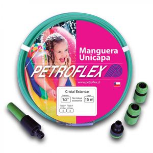 Manguera Extra Cristal 1/2" 15 m Con Accesorios