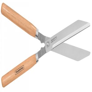 Tijera De Cortar Pasto Dientes Pulida Mango Madera