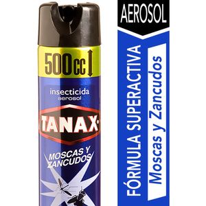 Insecticida Tanax Moscas Y Zancudos Aerosol 500 cc