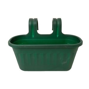 Jardinera Balcón Plástica Doble Verde