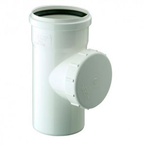 Tee Sanitario 110 mm Blanco