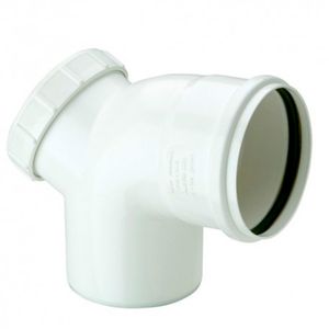 Codo Registro Sanitario 110 Mm X 87,5 Blanco