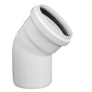 Codo Sanitario 40 mm x 45° Blanco