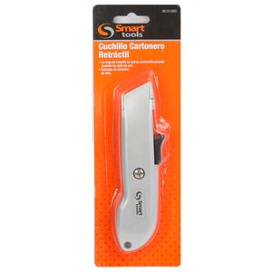 Cuchillo Cartonero Retractil Mango De Goma Sk5