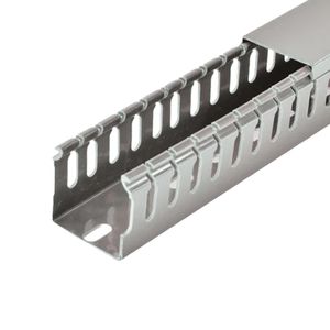 Canaleta Ranurada 40 x 40 Mm 2 m Gris