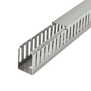 Canaleta Ranurada 40 x 60 Mm 2 m Gris
