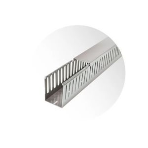 Canaleta Ranurada 60 x 80 Mm 2 m Gris