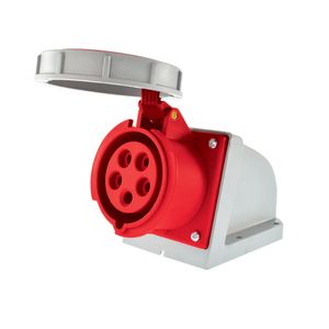 Enchufe Industrial Hembra Sobrepuesta 3 P + N + T 16 A Rojo
