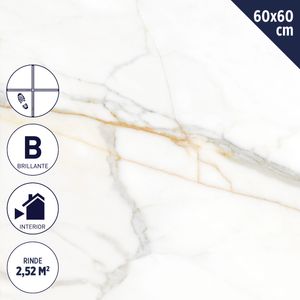 Cerámica Piso 60 X 60 Cm 2,52 M2 Valencia Brillante
