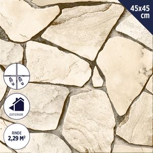 Cerámica Piso 45 x 45 cm 2,29 m2 Gaetano Blanco