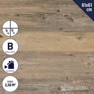 Cerámica Piso 61 X 61 Cm 2,58 M2 Araucaria Natural