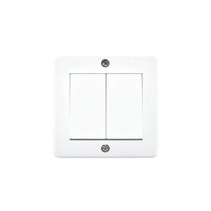 Casquete Interruptor Doble 9/15 10 A 250 V Blanco